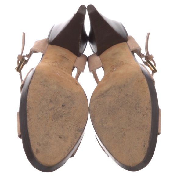 Fratelli Rossetti Suede Slingback Heels/Pumps Peep Toes Size 7.5 - Picture 12 of 13